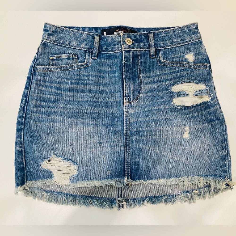 Hollister 5 pocket denim mini skirt